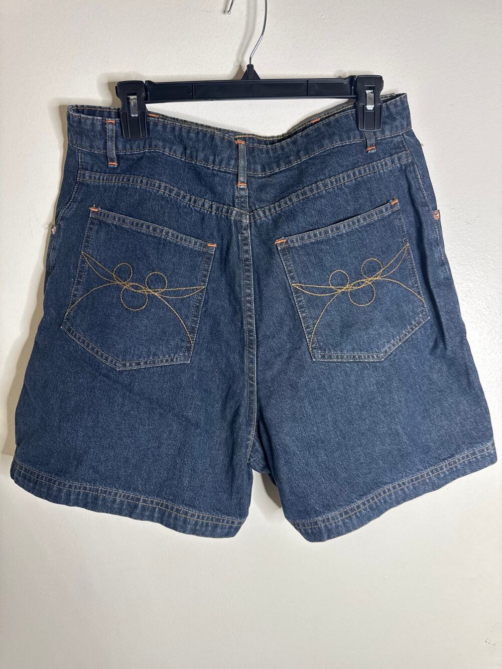 VTG 90s Walt Disney World High Waisted Denim Shorts 14 Mickey Stitch Pockets